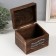Casket tree "Rectangular" dark brown 14.5x18x14 cm