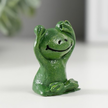 Polystone souvenir "Sitting frog" MIX 2.3x3.2x4 cm-2