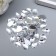 Decor for creativity Plastic sewing "drop" silver set 50 pcs 1x0.7x0.3 cm