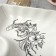 Ceramic dish with a saucer "Asia", 18.6 x 17.5 x 4 cm, white color