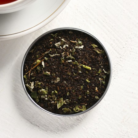 Black tea "I am without you": with lemon balm, 60 g.-4