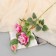 Artificial flowers "Westerland" D-6 cm 60 cm bright pink