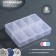 Organizer for decor, 8 sections, size 11 × 9 × 2.8 cm, color mix