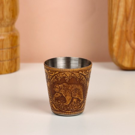 Set of piles "Bear", 3 pcs, in a case, 4.5 × 4.5 × 8 cm, birch bark-4