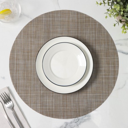 Serving napkin on the table "DI", d = 38 cm, color gray color-4