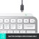 Keyboard Logitech MX Keys Mini Silver/White USB wireless BT/Radio LED (920-01050 107890