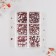 Decor for creativity Glass "Rhinestones. Dark pink" d = 2-4.8 mm nr 1188 pcs 6x8x1.5 cm