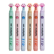 A set of markers-textbooks of 6 colors, 