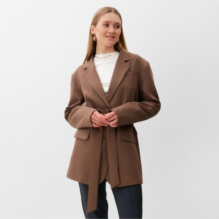 Women's jacket Minaku: classic brown color, rr 50-52-9