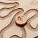 Puzzle interhemispheric board "Butterfly and waves"