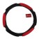 Torso steering wheel, anatomical, 6 pillows, size 38 cm, black and red