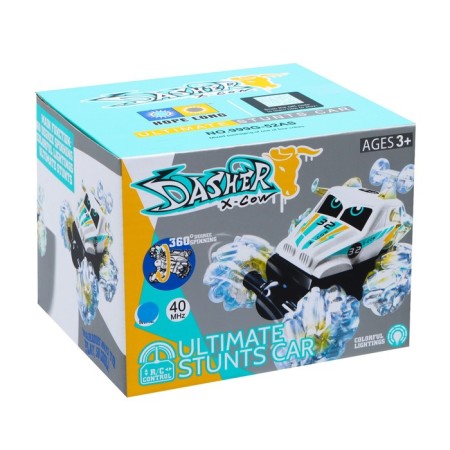 Radio-controlled car-controlled “Tricky” car, works on batteries, light, blue color-5