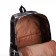 Youth backpack from textiles, 3 pockets, black/purple color