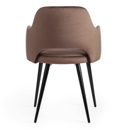Valkyria Mod chair. 711 fabric/metal, 55x55x80cm, brown 12/black-3
