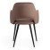 Valkyria Mod chair. 711 fabric/metal, 55x55x80cm, brown 12/black