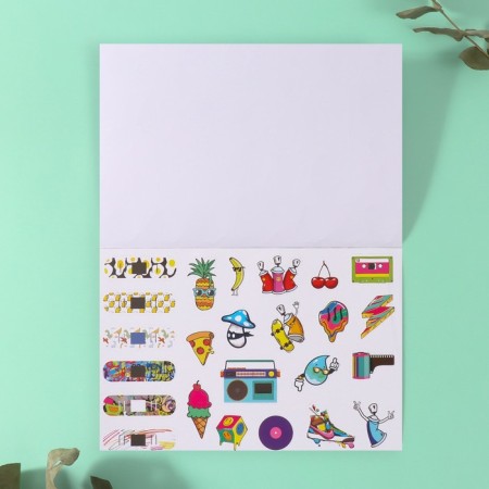 Stickers in the book "Danger!" + 3 backgrounds 20.7x14.2 cm-10