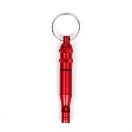 Whistle with adjustable tonality, 7.6 x 1.2 cm, red-1