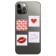 Volumetric 3D stickers on the phone "Love", 4 pcs, 3 x 3 cm