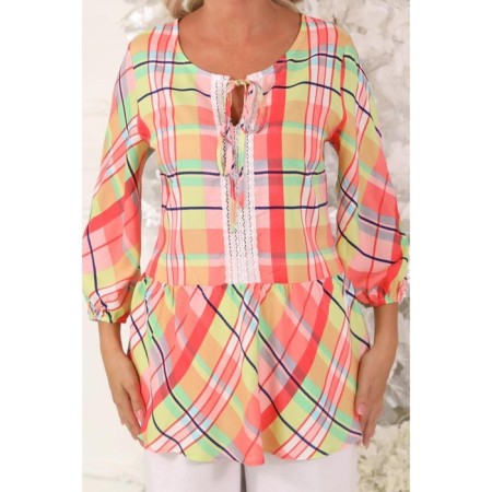 Female blouse, size 50, orange color-7