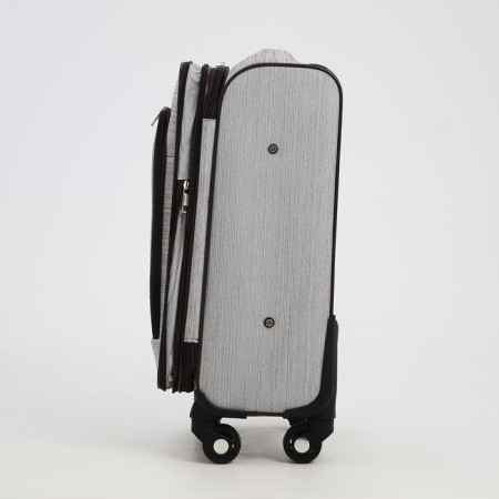 Small suitcase 20 "on lightning, code castle, with extension, color gray color-3