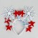 Carnival rim "snowflakes", species mix
