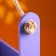 Wooden Kashpo 25.5 × 15 × 30 cm "AROMA", handle rope, purple
