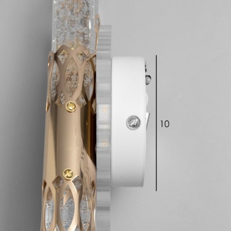Sconces "Ice" 2xled 3000k gold 37x18x10cm-6