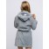 Baby robe, height 110 cm, gray color