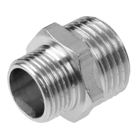 Nipple of the transition aqualink, 1/2 "x 3/8", external thread, nickel -plated brass