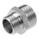Nipple of the transition aqualink, 1/2 "x 3/8", external thread, nickel -plated brass
