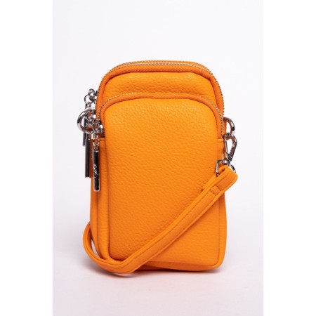 Cross-Body Bag, eco-leather, ludor orange, 11x5x19 cm