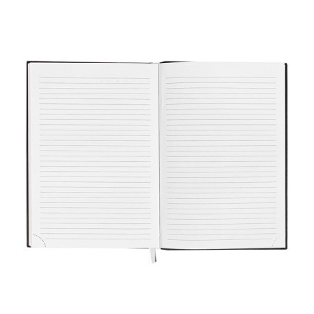 Diary Leduced A5 160 sheets attomex.visa, solid cover of artificial leather with foam rubber, liesse, block 70 g/m2, black-10