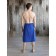 Male kilt, size 65x130 cm, cornflower color