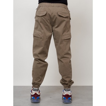 Cargo jeans men, size 54, beige color-7