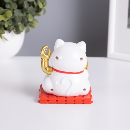 Plastic Plastic "White Mani-Neko with Manya" 8x8x8.5 cm-3