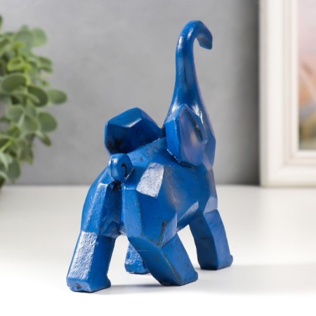 Souvenir Polystone "Blue Elephant" 4.5x10x12.3 cm-2