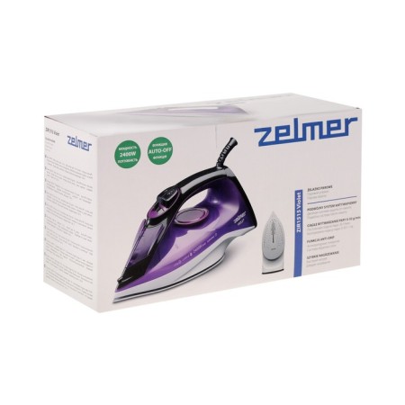 Iron Zelmer Zir1515 Violet, 2400 W, ceramic sole, 30 g/min, 240 ml, purple-7