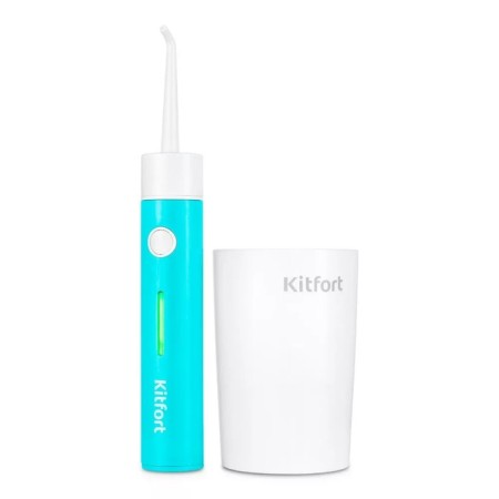Irrigator KitFort KT-2957-3, portable, 320 ml, 3 modes, 2 nozzles, from battery, white and white