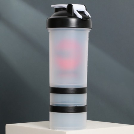 Plastic shaker Start, 500 ml, two compartments-2