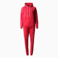 Women's costume with the basis (sweatshirt, trousers), Bordeaux color, size 56