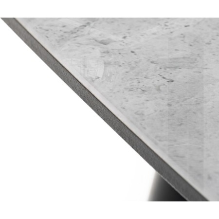 Ramsi coffee table marble gray metal, black 60x60x41 cm-5
