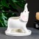 Pot "Elephant Gideon" White, 14.5x7.5x12cm