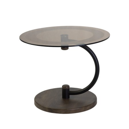 Table Journal duet 13n, 600x600x470, Black/Crimean oak/tinted