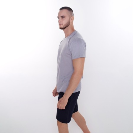 T -shirt male, gray color, size 48-2