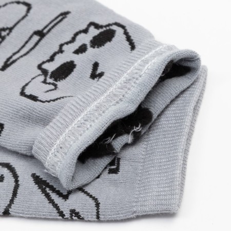 Men's socks minku "tattoo", gray color, size 42-43 (29 cm)-1