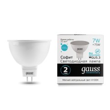 LED LED ELEMENTARY 7W MR16 4100K neutr. Bel. GU5.3 550LM Gauss 13527