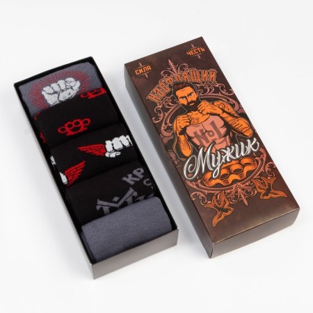 A set of men's socks KAFTAN "Real" 5 pairs, p. 41-44 (27-29 cm)