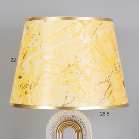 Table lamp "Reta" 1x40W E27+backlight, gold 29x29x51cm-2