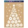 Stickers for the windows "Christmas tree from toys", reusable, 33 x 50 cm, new year