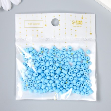 Round beads 6/0 "Blue" 20 g-4